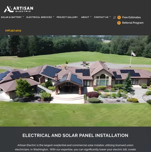 Artisan Electric website