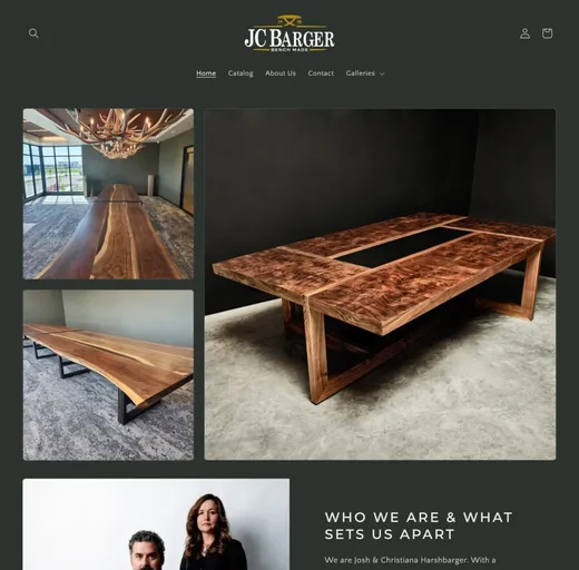 JC Barger Custom Furniture website
