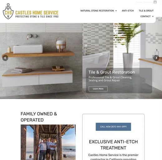 Castles Home Service website